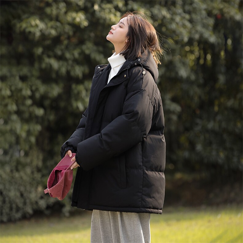 中性风秋冬新款棉衣外套纯色连帽面包服保暖加厚A436-1277-P60,男装棉衣,电商A436
