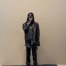 BKCC原创自主王鹤棣同款机车皮衣外套美式男女百搭宽松夹克ins潮，男装皮衣，星座506A