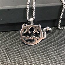G1835欧美恶魔吊坠个性项链创意男士钛钢吊坠T恤链毛衣链配饰，项链，星座510A-2