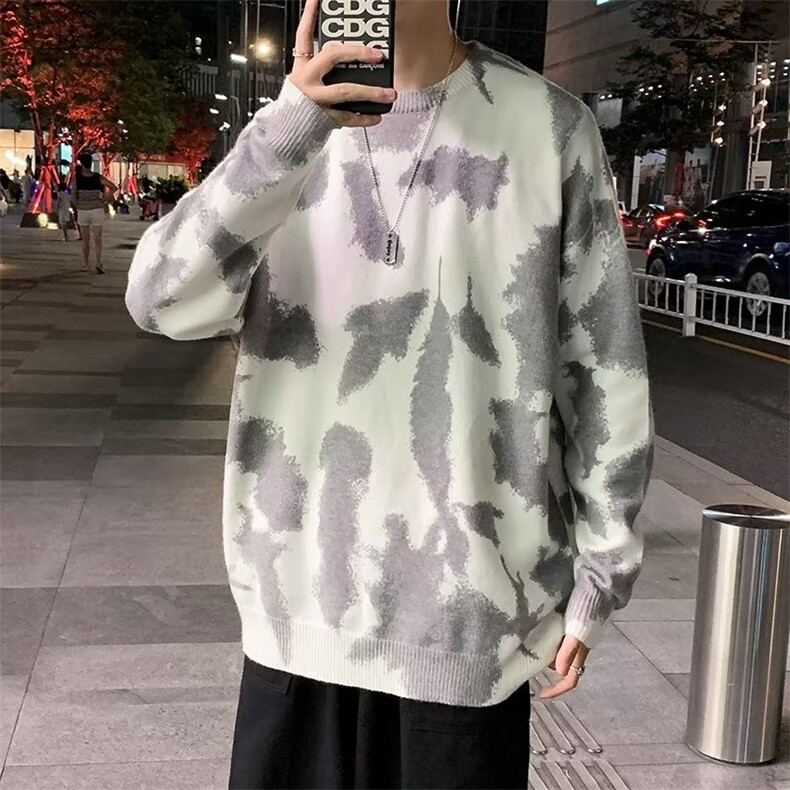 美式圆领毛衣男慵懒风休闲针织衫GM66P40,男装针织衫/毛衣,星座1116-2