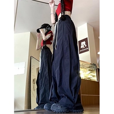 DA615-P48夏季结构速干休闲裤男女款宽松街头直筒阔腿长裤子潮，男装休闲裤，星座603-2