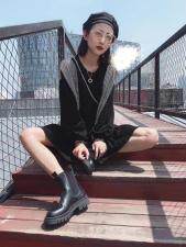 披肩连衣裙，女装连衣裙，依多坊