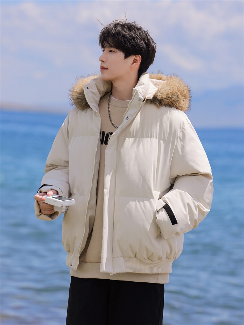 潮流宽松连帽棉服高街潮牌休闲棉衣A161-9986,男装棉衣,电商A161