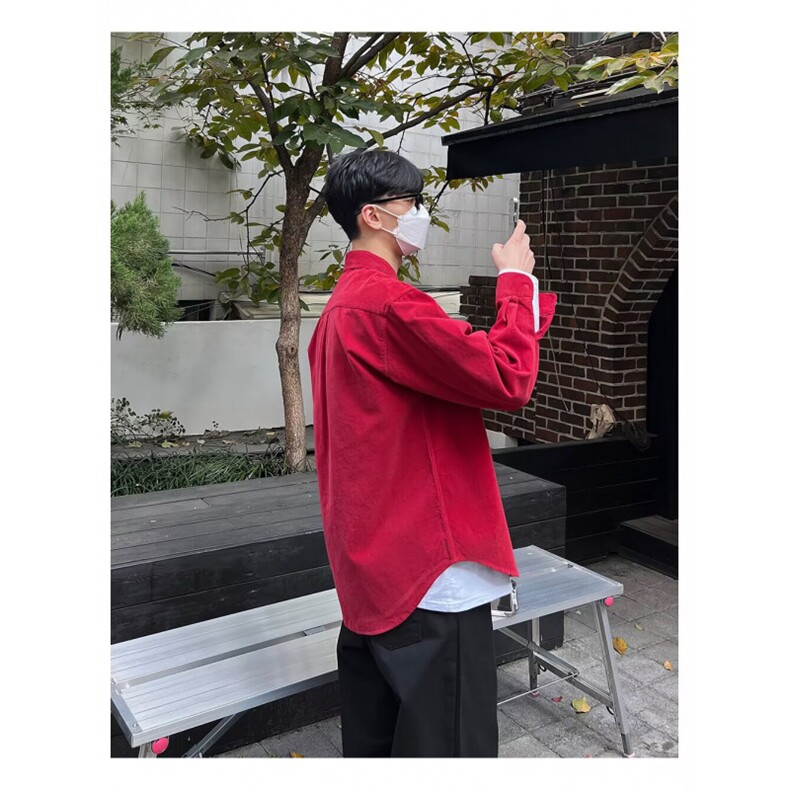 春秋新款长袖宽松牛仔衬衫男秋季衬衣外套洋气外穿显瘦气质上衣服,男装衬衫,星座506A