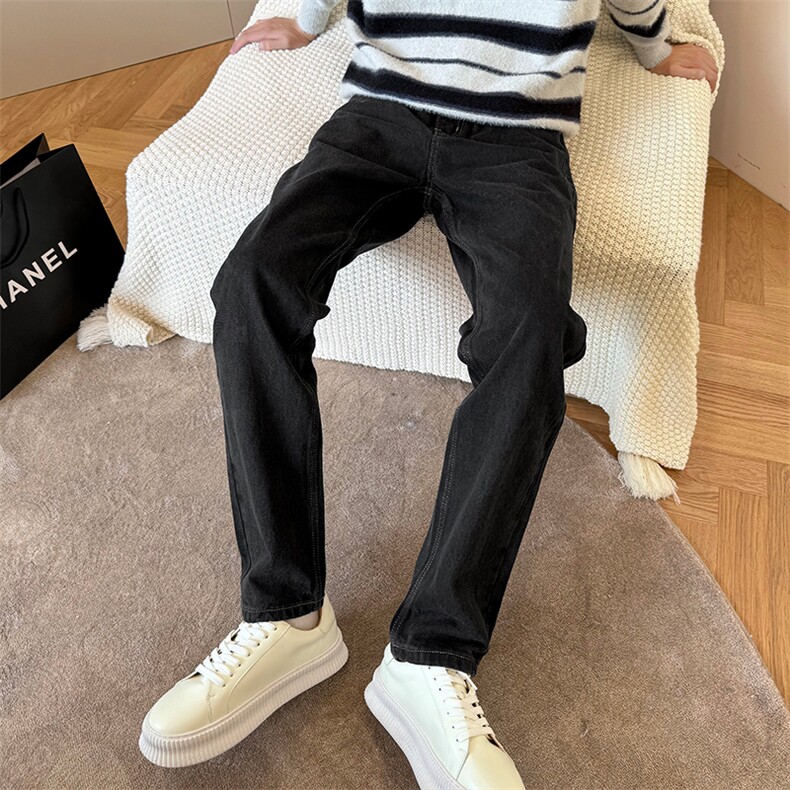 高品质秋款男牛仔裤双色休闲直筒长B381-2-881-P58成份：棉,男装牛仔裤,电商B381-2
