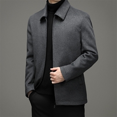 CSYM99652钱塘2020-2中年男士冬季厚款翻领简约百搭夹克P230，男装夹克，钱塘207-2