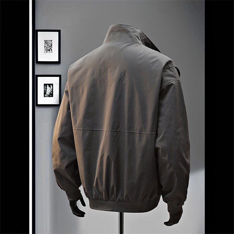 数据款开春派克服夹克冲锋衣双开立领防水显高夹克外套JK2489P70,男装夹克,电商A128