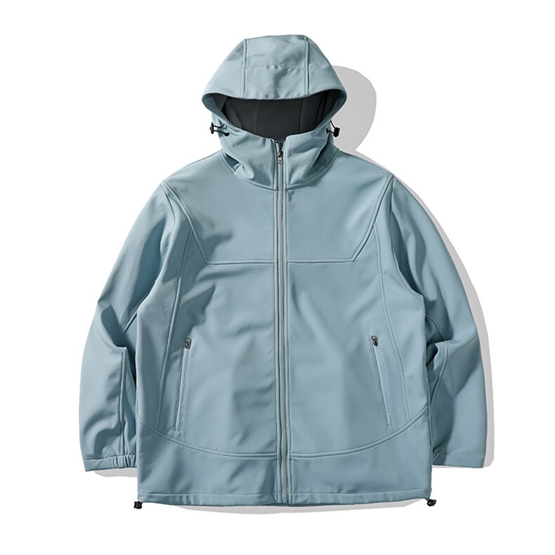 新款男女高品质户外登山服青少年学生冲锋衣夹克外套HS6611-P80图片