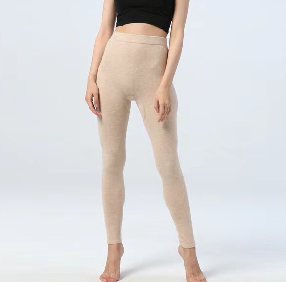 新款女士羊毛打底裤高腰显瘦保暖黑色百搭时尚，女装打底裤，金牧歌羊绒裤