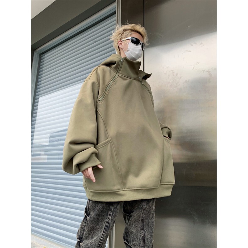 XZ809A/24W01/常规P85/控98/加绒P95/控108重磅拉链冲锋连帽卫衣,男装卫衣,星座809A(原222-1)