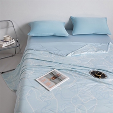 新款植物冰激淋系列-贴肤小凉被，被套/被芯，一起卖家纺