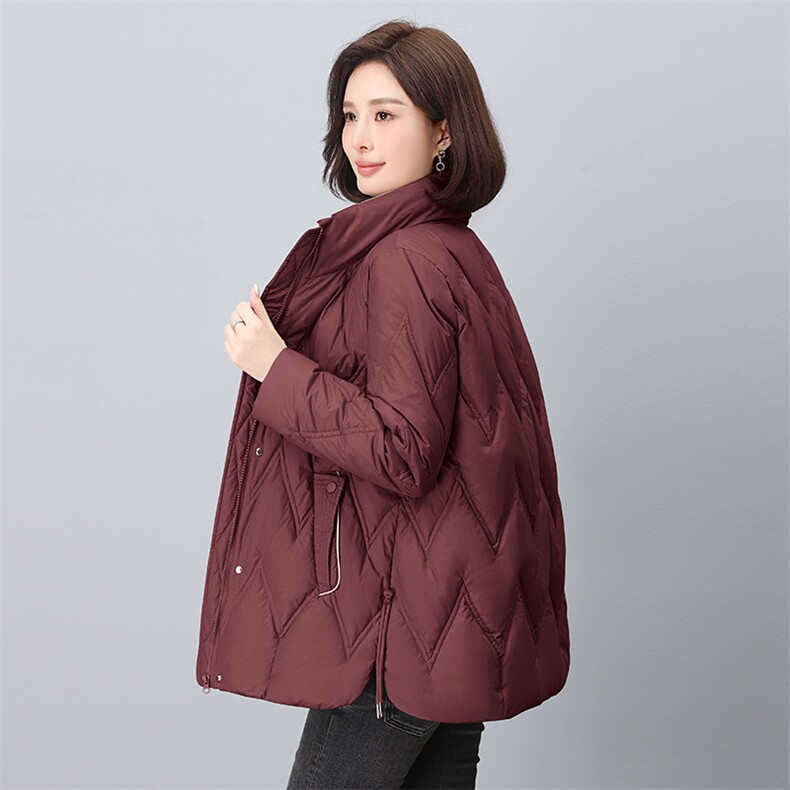2024冬季新款棉衣加厚女外套短款立领小个子冬装棉服外套,女装棉衣/棉服,雪樱依海