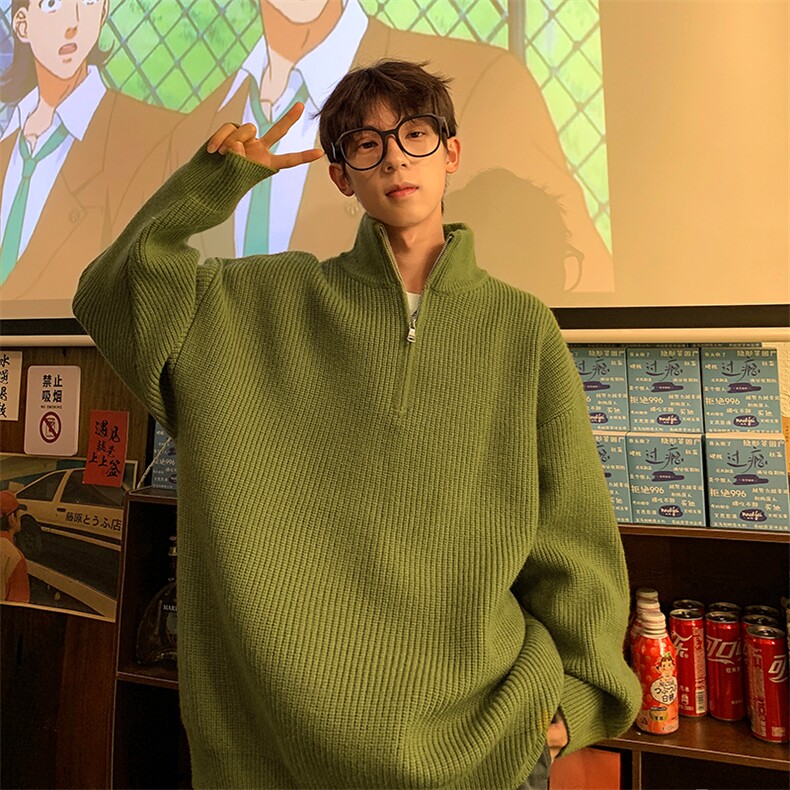 男士针织拉链外套夹克纯色毛衣男A367MK05特P45,男装针织衫/毛衣,电商A367