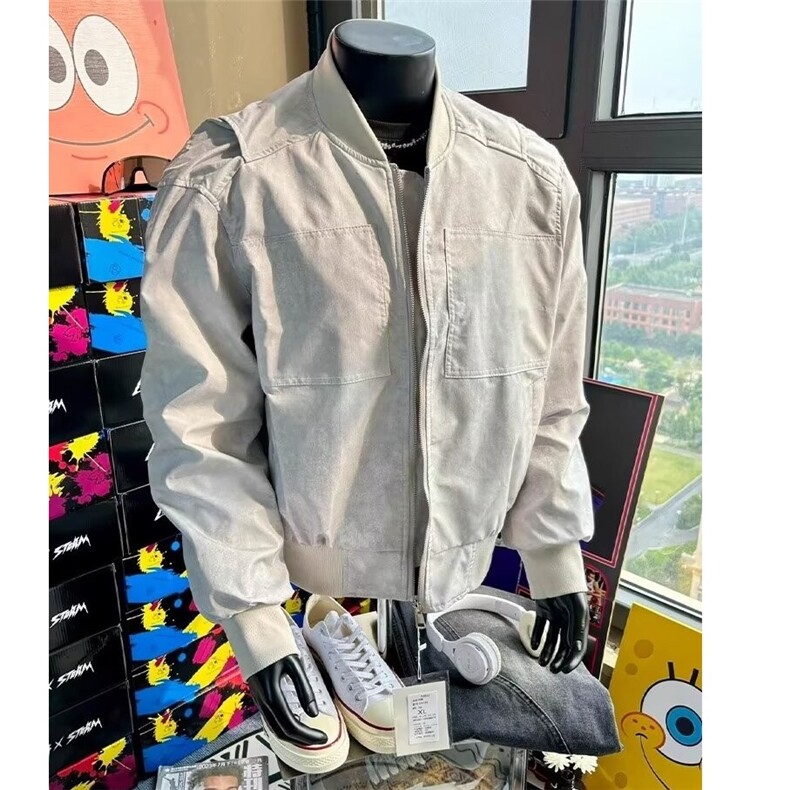 【有货】DW9213-P75美式棒球服外套男女简约宽松百搭工装夹克潮,男装夹克,星座603-2