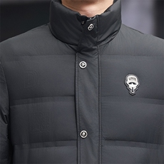 冬季2024羽绒服男中青年白鸭绒加厚短款立领时尚外套，男装羽绒服，钱塘6003（原4033）