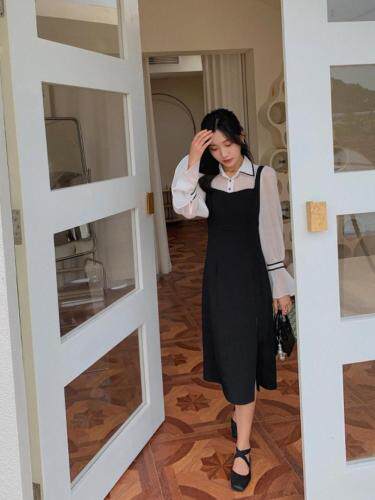 火爆假两件连衣裙，女装连衣裙，M.W 嫚维