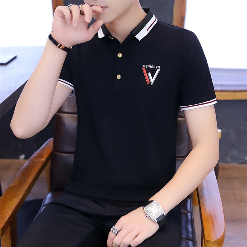 夏季新款短袖95棉高品质翻领POLO衫休闲短袖T恤DS-A158-T058,男装Polo衫,星座310B-3