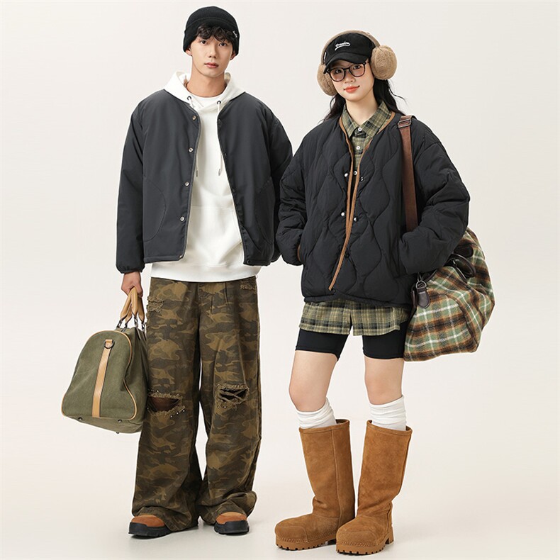 2025冬新款男日系潮牌双面穿白鸭绒羽绒服加厚外套棉衣YR60-F250,男装羽绒服,电商A101（原外27）