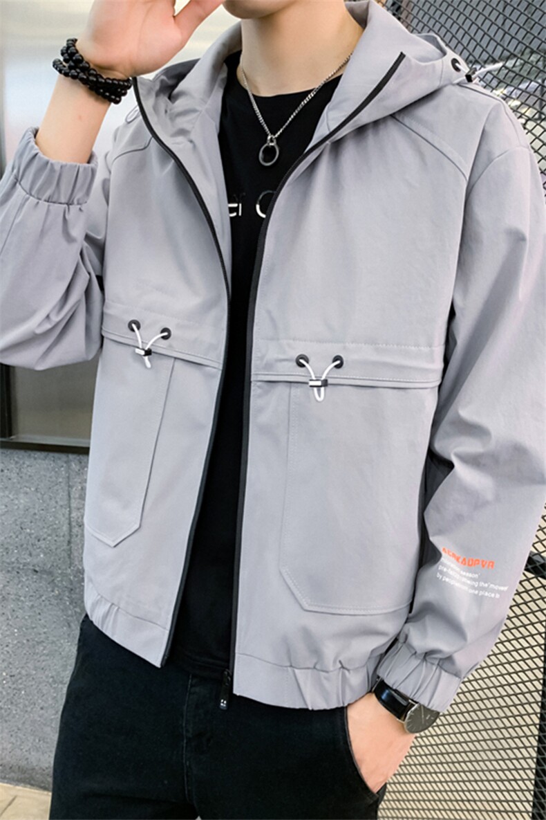 备货主推2021春秋季新品连帽夹克男外套男休闲夹克大码2061-P68,男装夹克,星座217-4