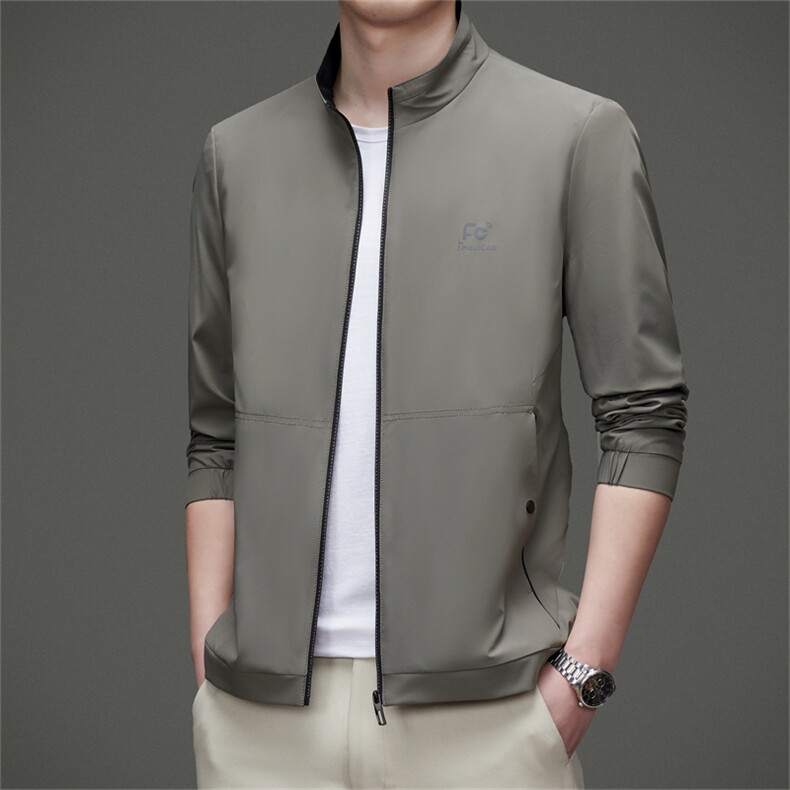 V2015钱塘2020-1春夏新款男士立领商务精品夹克P120,男装夹克,钱塘207-3