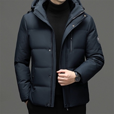 羽绒服男士新款秋冬季宽松休闲中青年保暖连帽外套FF9758-P315，男装羽绒服，星座1105-3