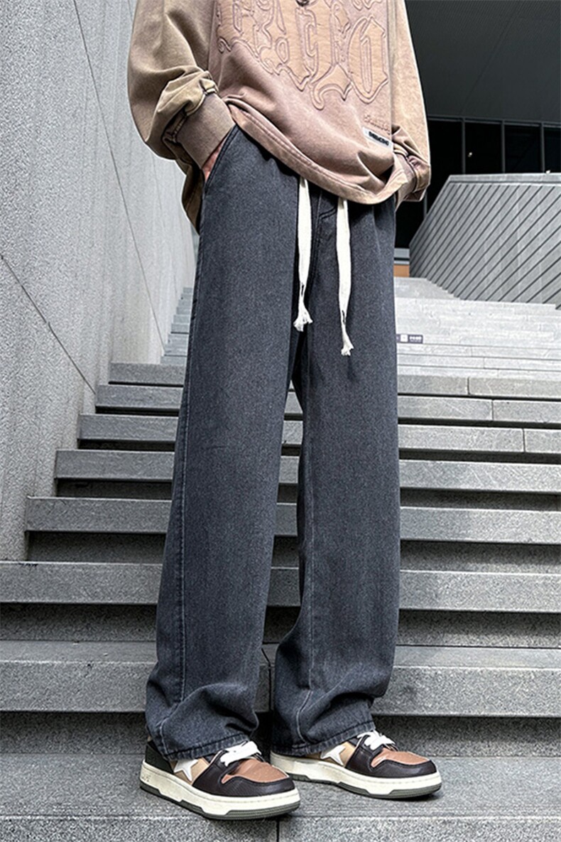 8XL-M牛仔裤男士直筒宽松特大码胖子阔腿裤男款长裤NZ110-P45控58,男装牛仔裤,电商D206-1