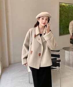 澳驼绒外套图片