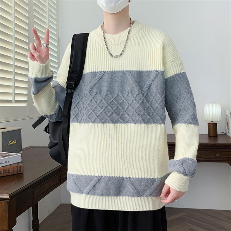 【新品】2025秋冬男士时尚休闲百搭针织毛衣潮流-M015-P45,男装针织衫/毛衣,星座1105-1