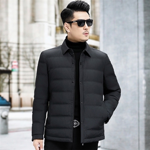 B23018钱塘2020-3翻领休闲冬季厚款新款中年男士羽绒服P168图片
