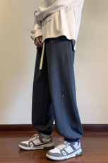港风休闲裤男宽松拖地束脚裤卫裤KP725P40，男装休闲裤，星座1204-3