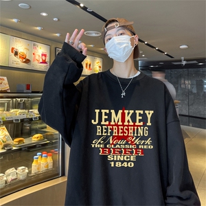 特P25控48 秋冬新款男士圆领卫衣宽松休闲日常百搭上衣WQ2448图片