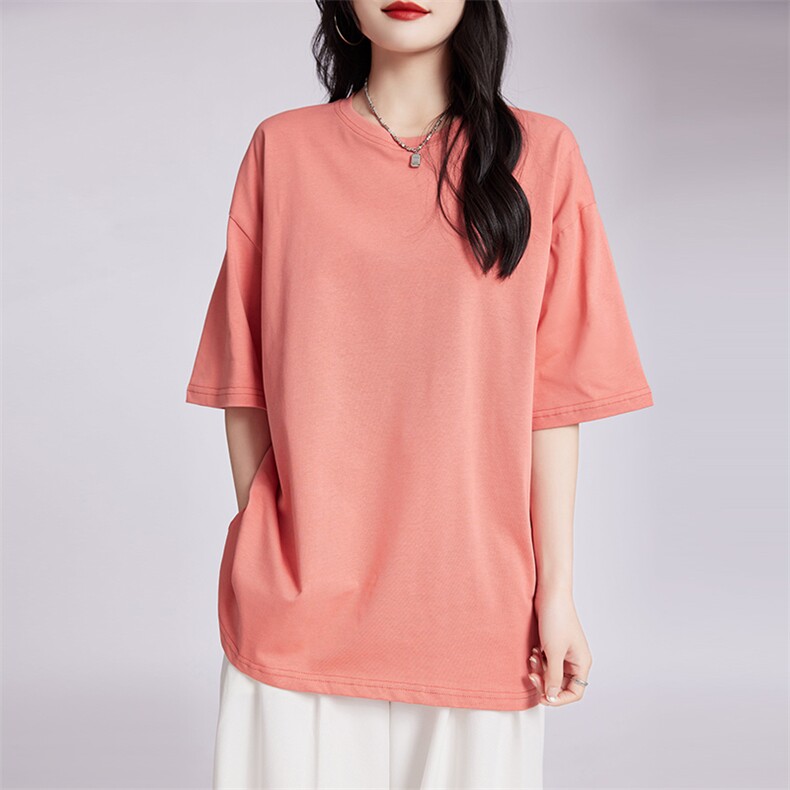 短袖t恤女夏装2024年新款潮牌潮流ins超火半袖上衣服,女装T恤,蒙特羊绒