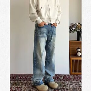 网图 老钱风 cleanfit直筒牛仔裤 CK811/特P46图片