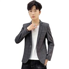 2021新款西装男秋季韩版修身青少年英伦风百搭小西服外套，男装西服，星座509