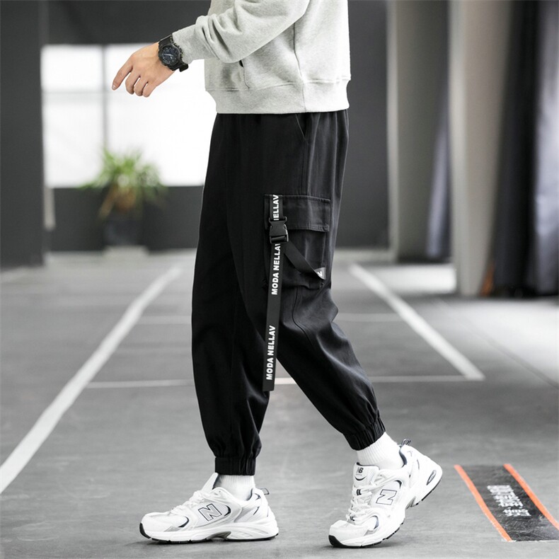 工装裤运动休闲裤男宽松纯棉九分裤韩版潮流潮牌韩版DS989T,男装休闲裤,电商A102