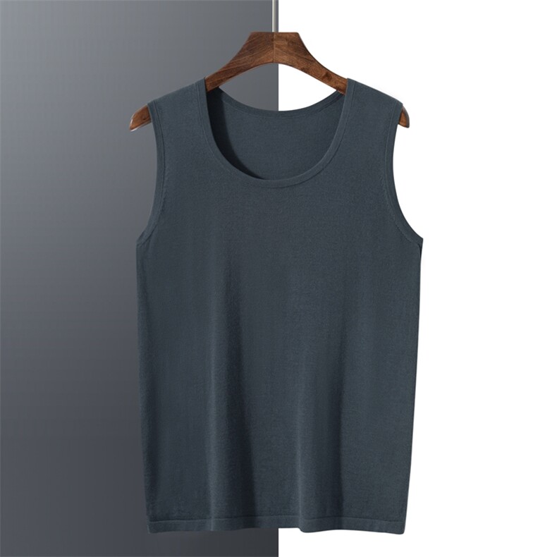 2024秋冬新款精纺山羊绒男士无袖羊绒背心马甲，男装羊绒背心，曼云男装羊绒