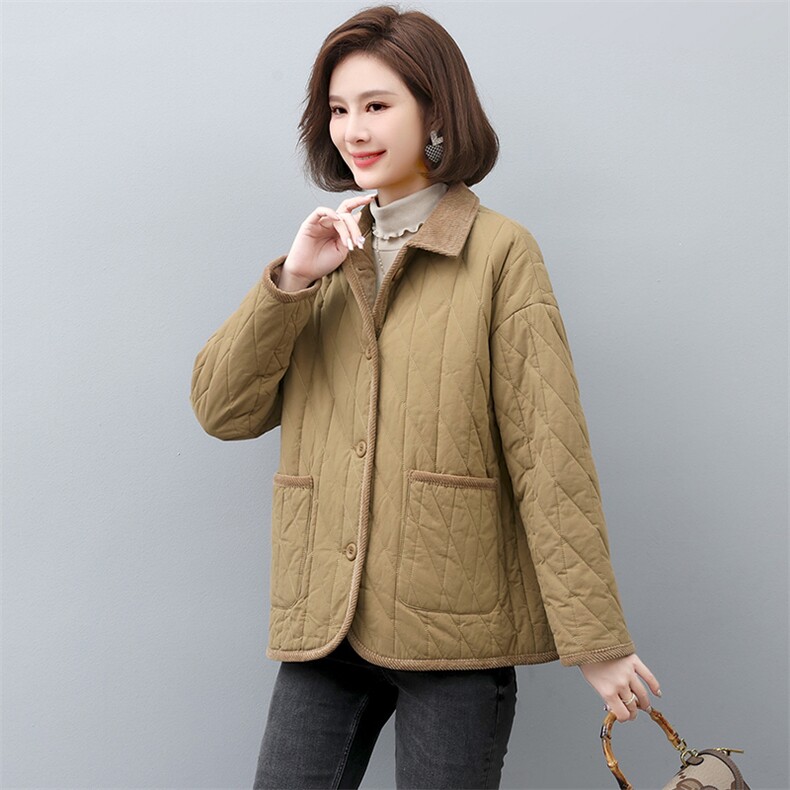 棉衣棉服女2022新款冬季中年妈妈冬季棉袄夹棉外套,女装棉衣/棉服,忆绮罗