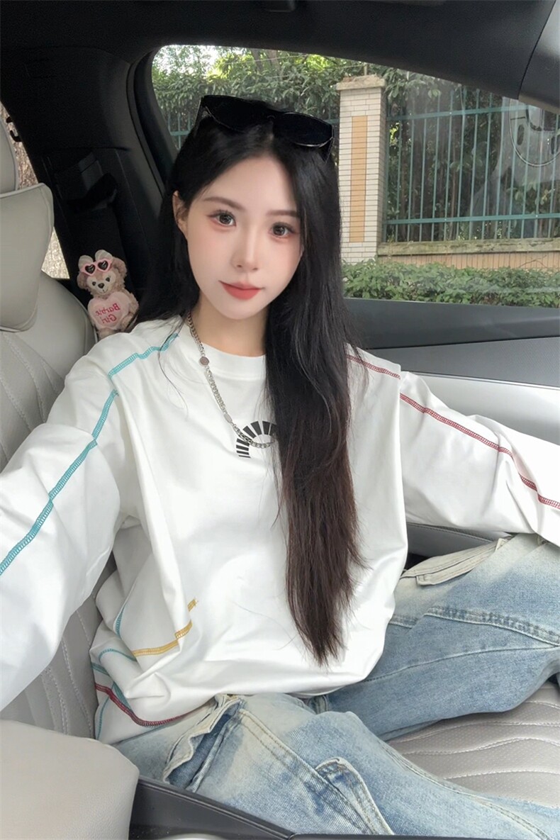抗菌速干索罗娜不规则线长袖t恤男女cp222-特p45,男装T恤,电商B371