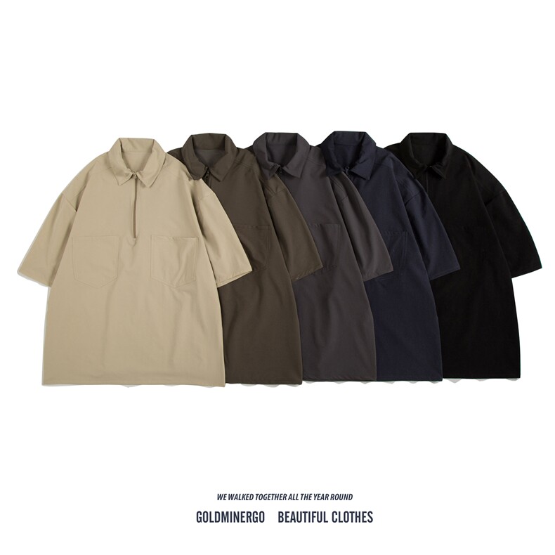 多色POLO短袖大码日系情侣615-T128-P48图片