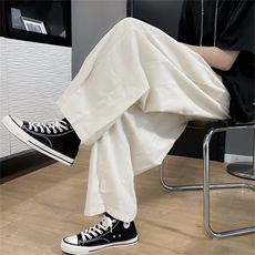 夏季宽松直筒裤子百搭拖地长裤新款韩版潮流休闲裤男K3864-P33，男装休闲裤，星座512-2