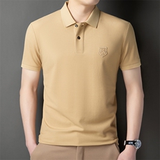 2024纯棉休闲款Polo衫男短袖夏季青年百搭T恤男上衣HP7750-P55，男装T恤，星座1105-3