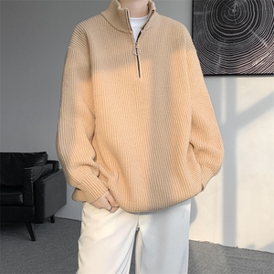 8XL-M 特大码毛衫美式宽松时髦拉链立领开衫针织毛衣男MY1209P65图片