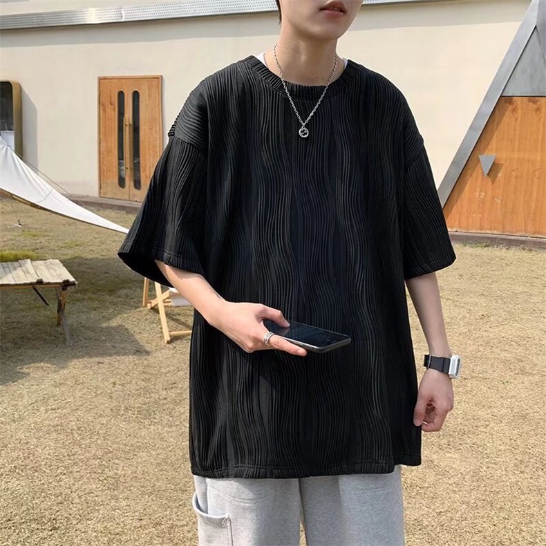 男圆领T恤宽松短袖T783P28图片