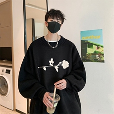 半高领毛衣男士大码针织衫男毛线衣男M18360-P45加绒款-P65，男装针织衫/毛衣，电商A040