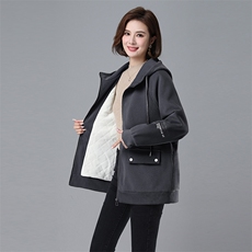 749款棉衣外套宽松加厚加绒保暖新品，女装棉衣/棉服，秋牧寒烟