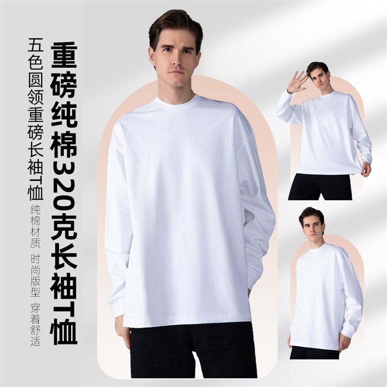 1303B-1-CH002320g高品质重磅精紧赛双纱长袖,男装卫衣,星座1303B-1