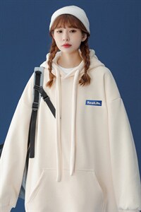 现货主打 宽松中性港风卫衣男宽松大帽绳秋季外套416B-WY255-P55图片
