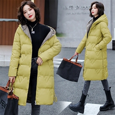 新冬装2023长款羽绒服服韩版时尚束腰款女羽绒服外套90%大气款，女装羽绒服，火爆靓佳人
