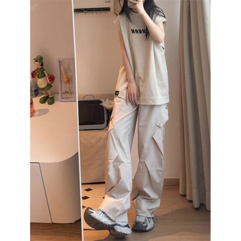 【有货】浅灰色伞兵工装裤男款美式机能冲锋裤A2202WW-特P38,男装工装外套,星座1007（原301D）