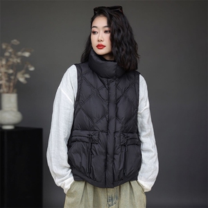 2023年冬季新款羽绒服马甲休闲时尚90%白鸭绒图片